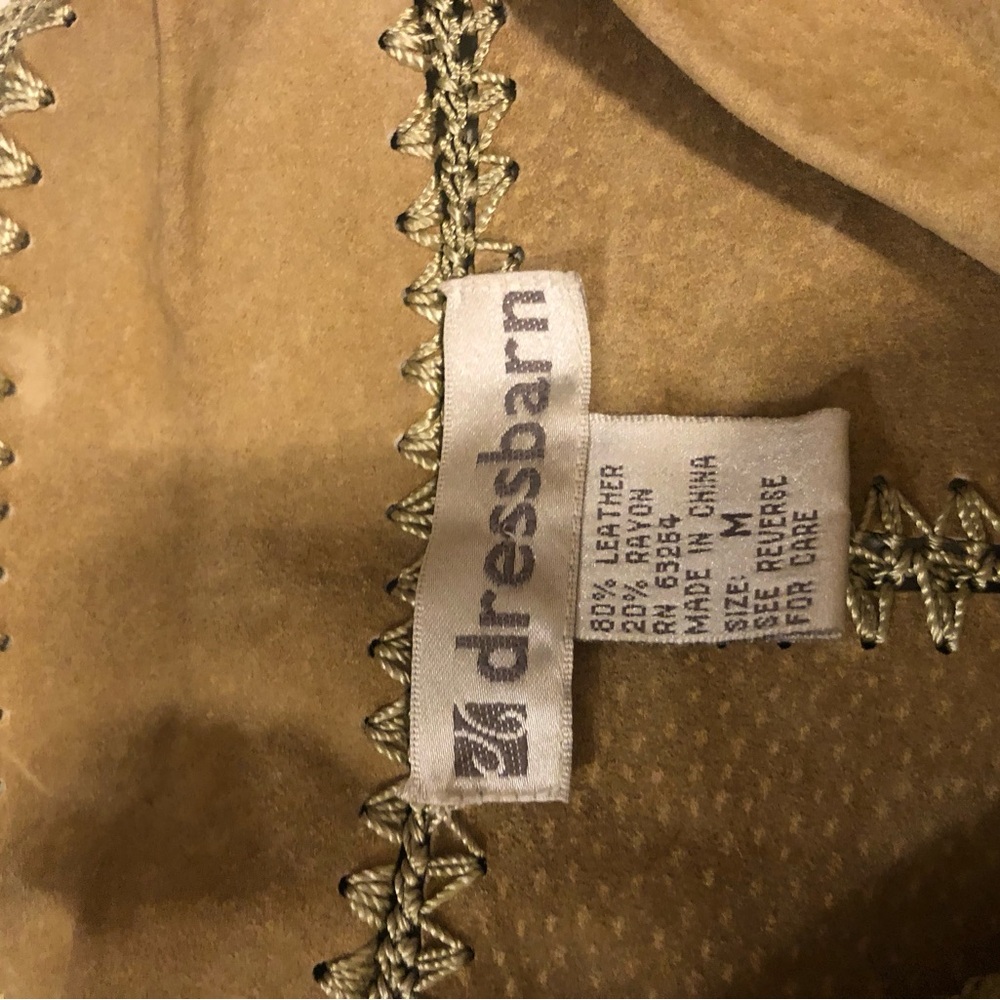 Suede Vintage Patchwork Jacket Fair Condition 778 - image 5